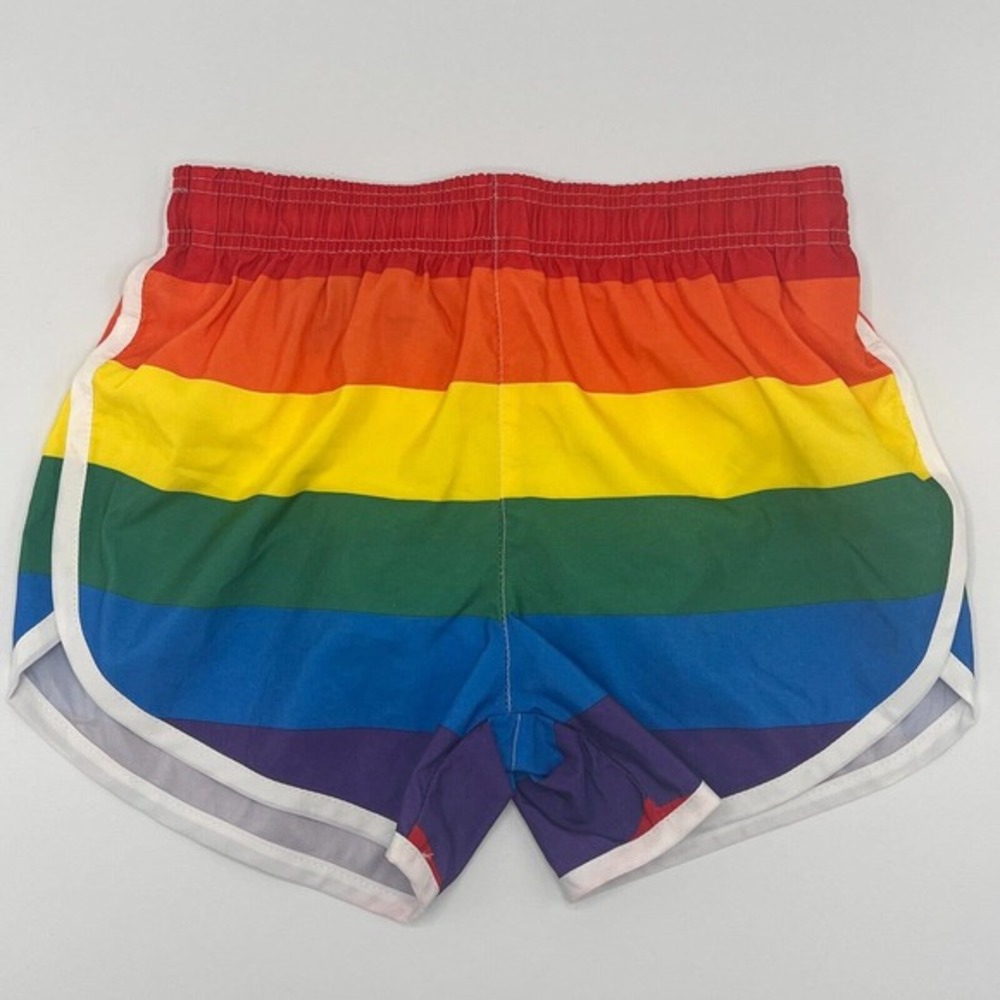 New UZZI Swim Trunks Size‎ XS Rainbow Stripe